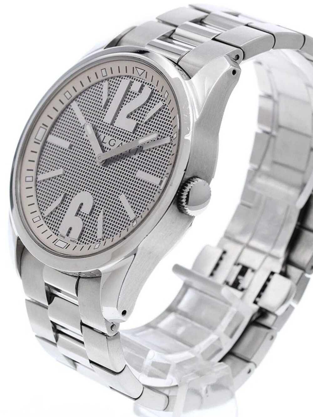 BVLGARI Solo tempo ST42S gray Dial Quartz Men's Watch_958340